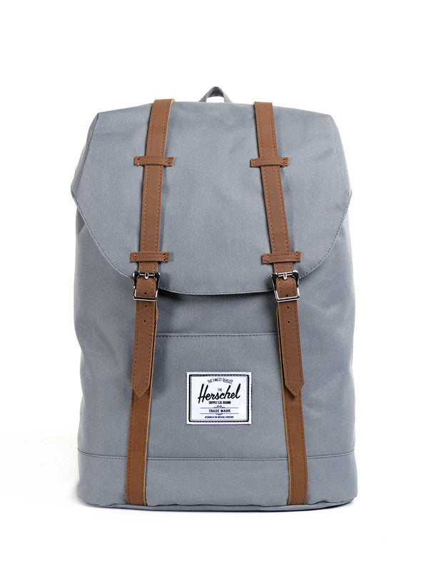 girl's herschel supply co retreat backpack grey Herschel Retreat Backpack 600D Poly Grey Tan 19.5L
