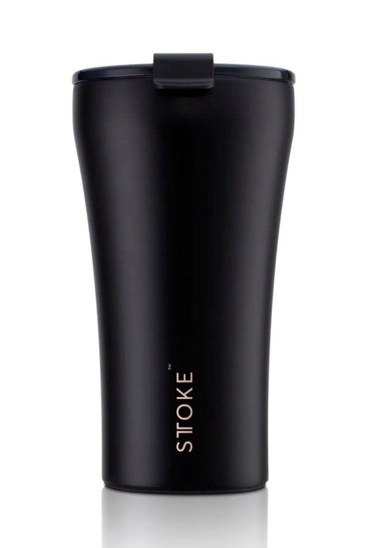 Sttoke Leakproof Insulated Ceramic Cup 12oz Midnight Black