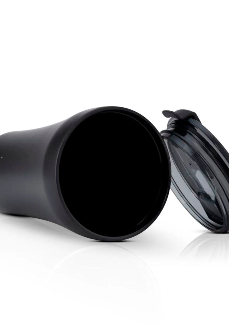 Sttoke Leakproof Insulated Ceramic Cup 12oz Midnight Black