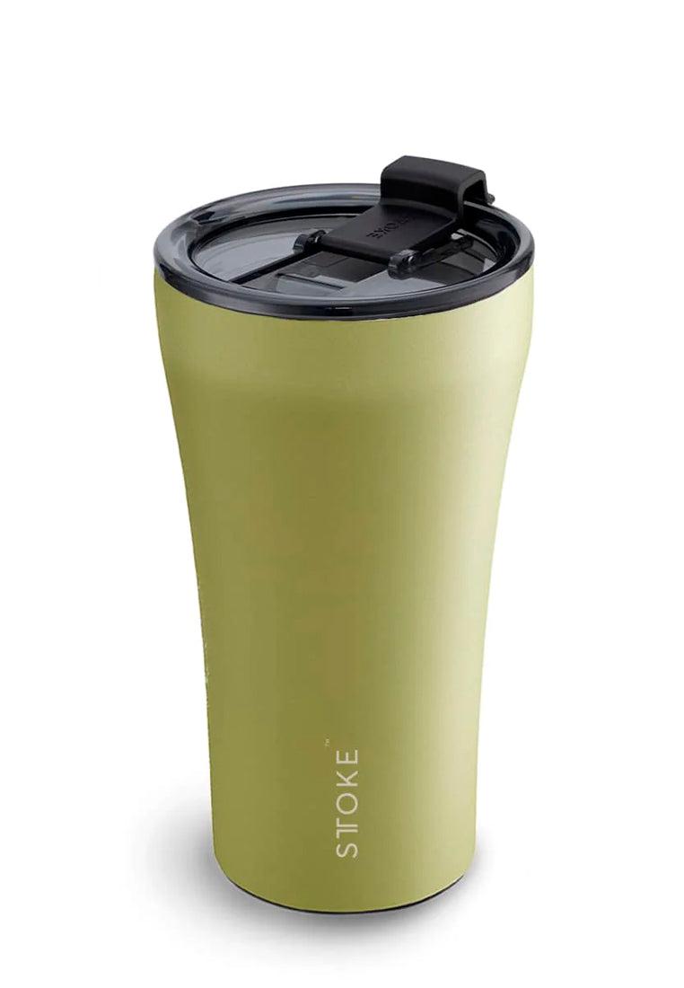 Sttoke Limited Edition Leakproof Insulated Ceramic Cup Heather Green