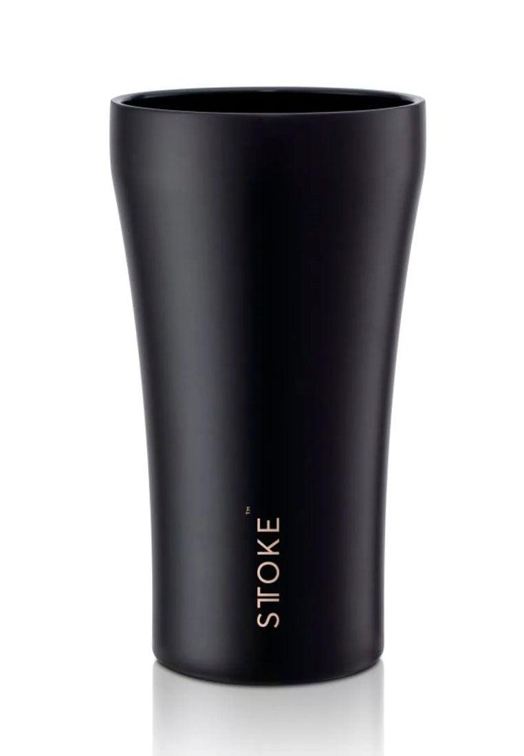 Sttoke Leakproof Insulated Ceramic Cup 12oz Midnight Black