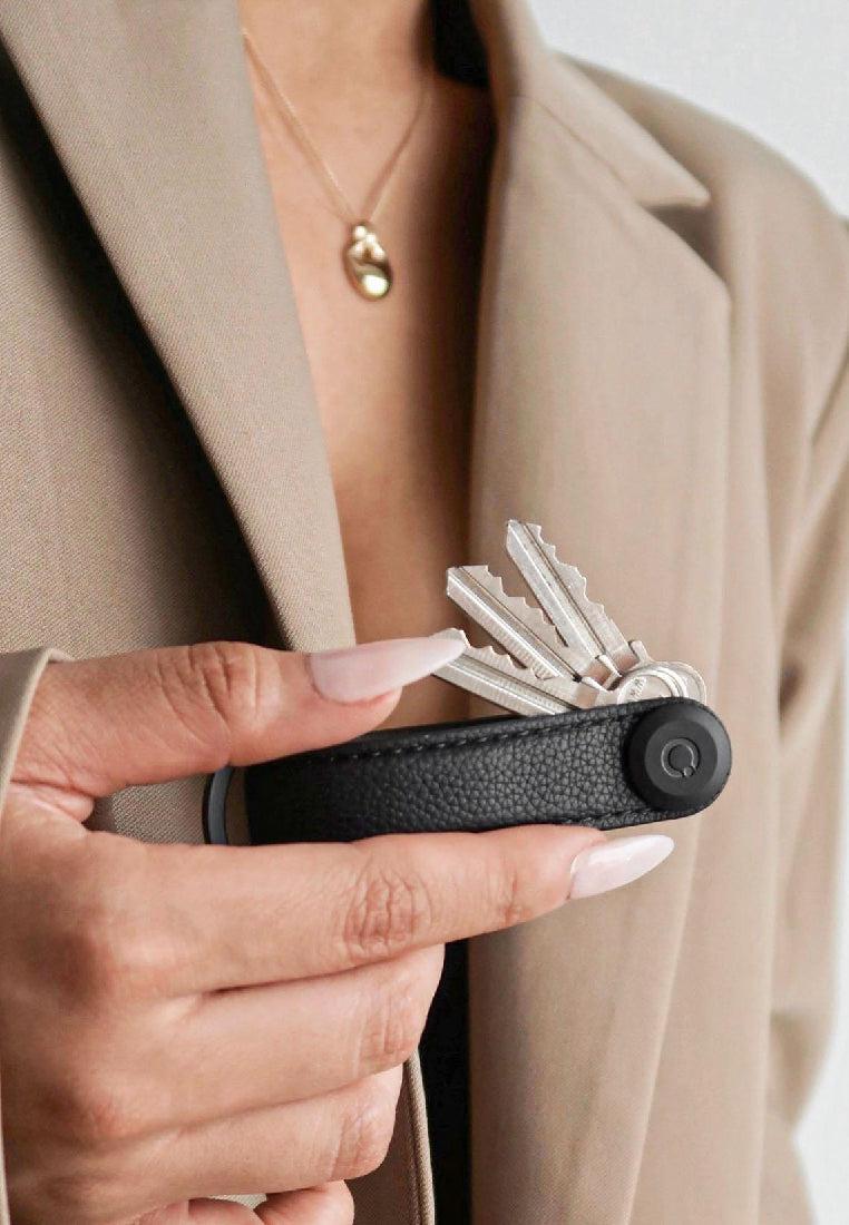 Orbitkey Pebbled Leather Key Organiser Caviar