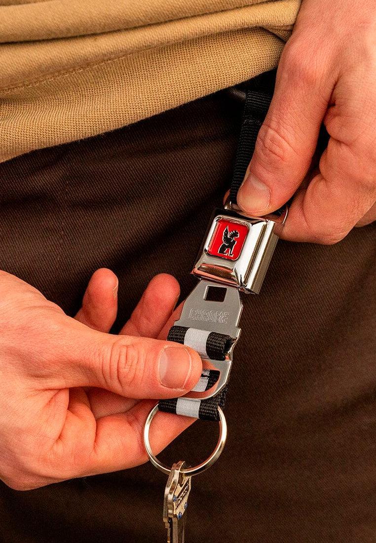 Chrome Industries Mini Buckle Key Chain Red