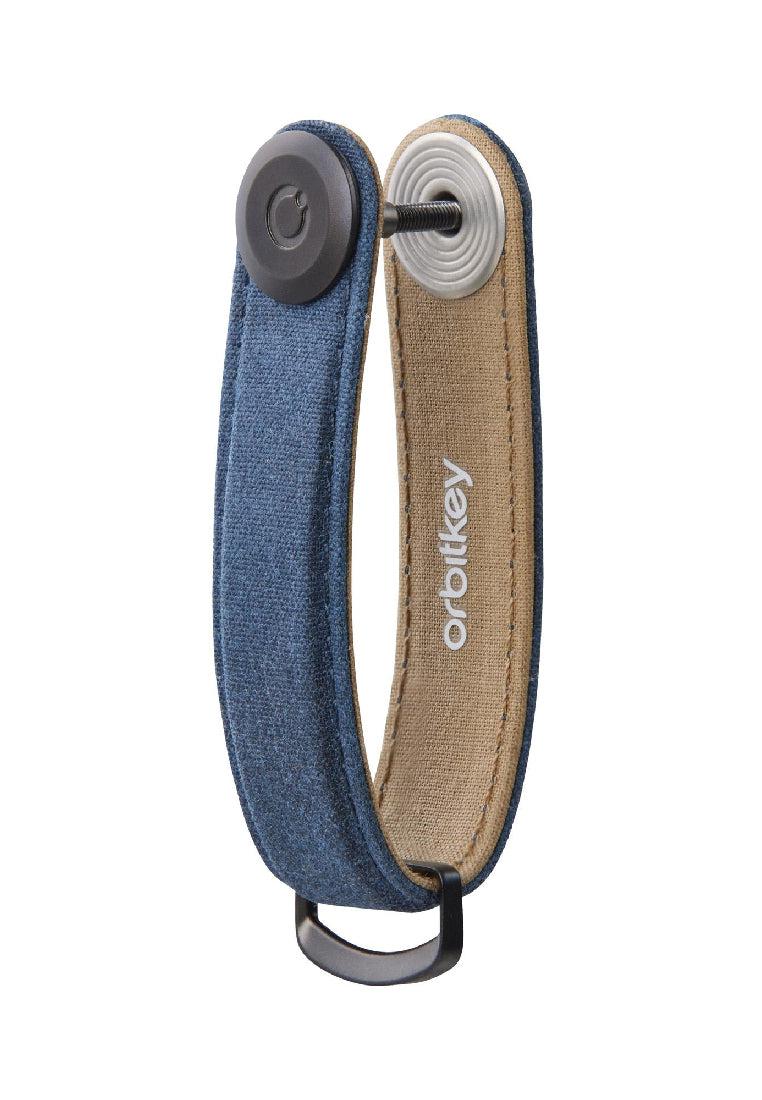 Orbitkey Key Organiser Waxed Canvas Navy Blue
