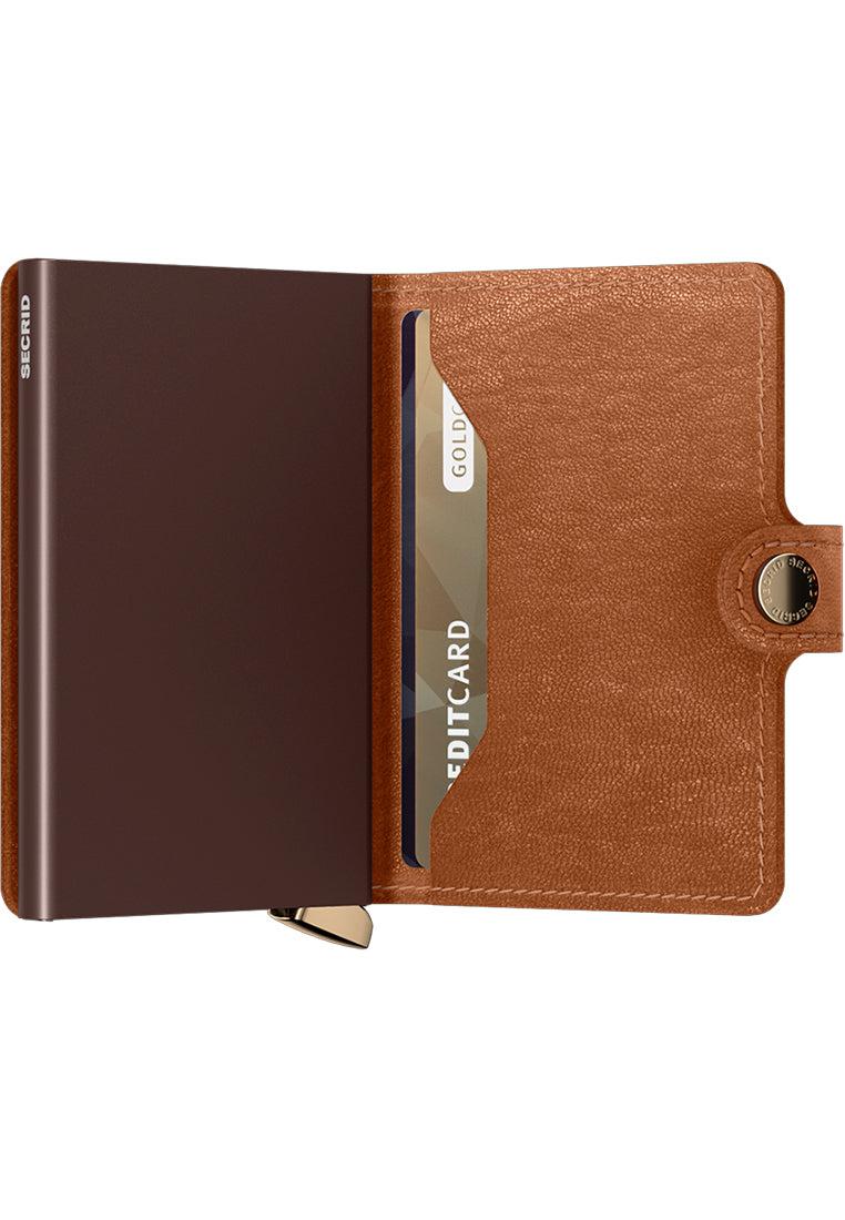 Secrid Premium Edition Miniwallet Emboss Lines Cognac
