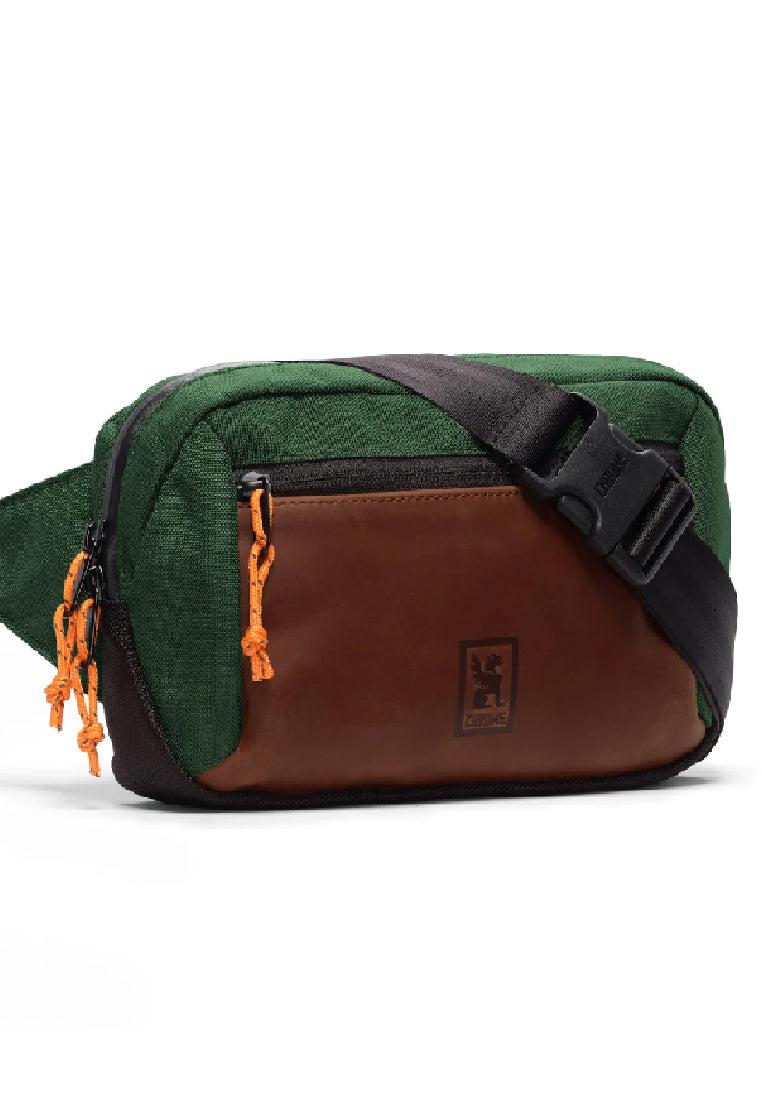 Chrome Industries Ziptop Waistpack Leather Green