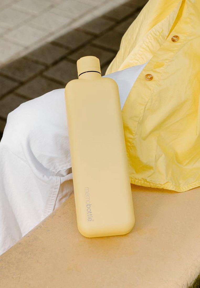 Memobottle Slim Stainless Steel Butter Yellow 600ml