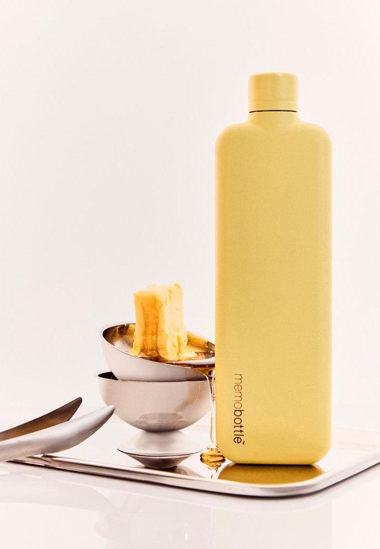 Memobottle Slim Stainless Steel Butter Yellow 600ml