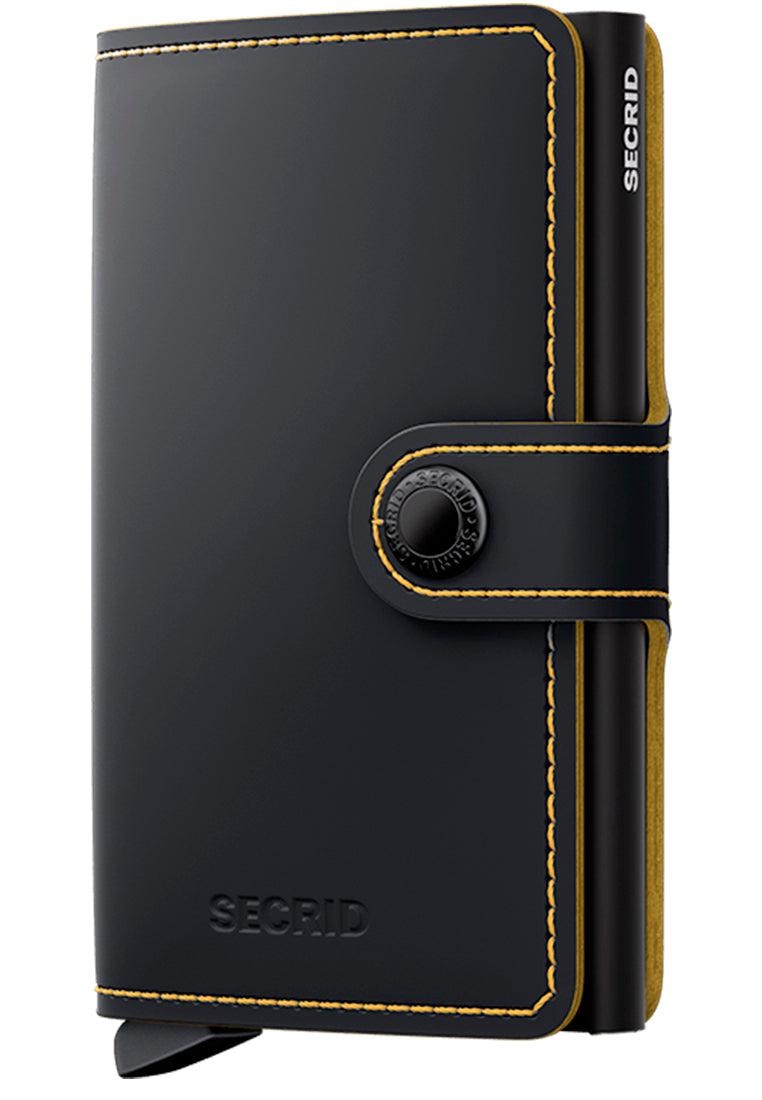 Secrid Miniwallet Matte Black Ochre