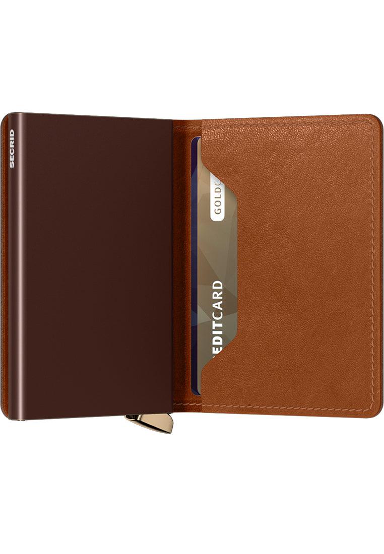 Secrid Premium Edition Slimwallet Emboss Lines Cognac