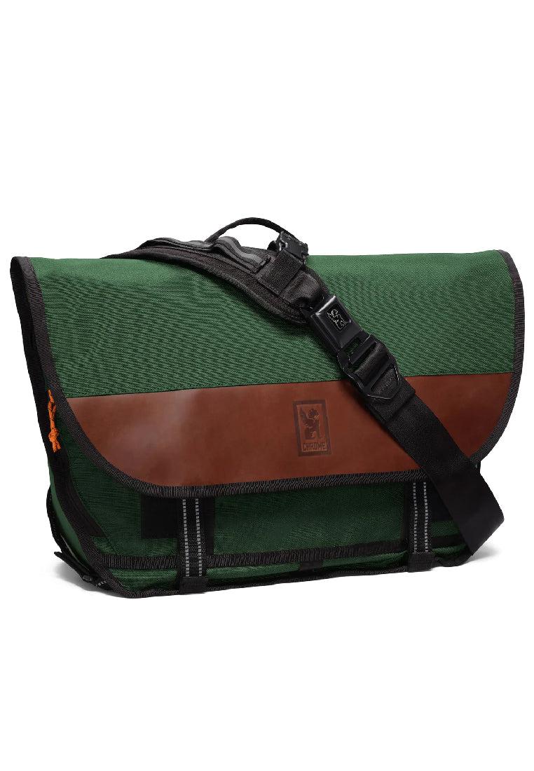 Chrome Industries Buran III Messenger Bag Leather Green