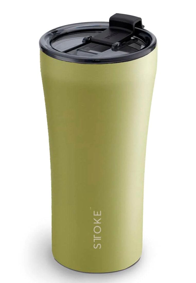 Sttoke Limited Edition Leakproof Insulated Ceramic Cup Heather Green