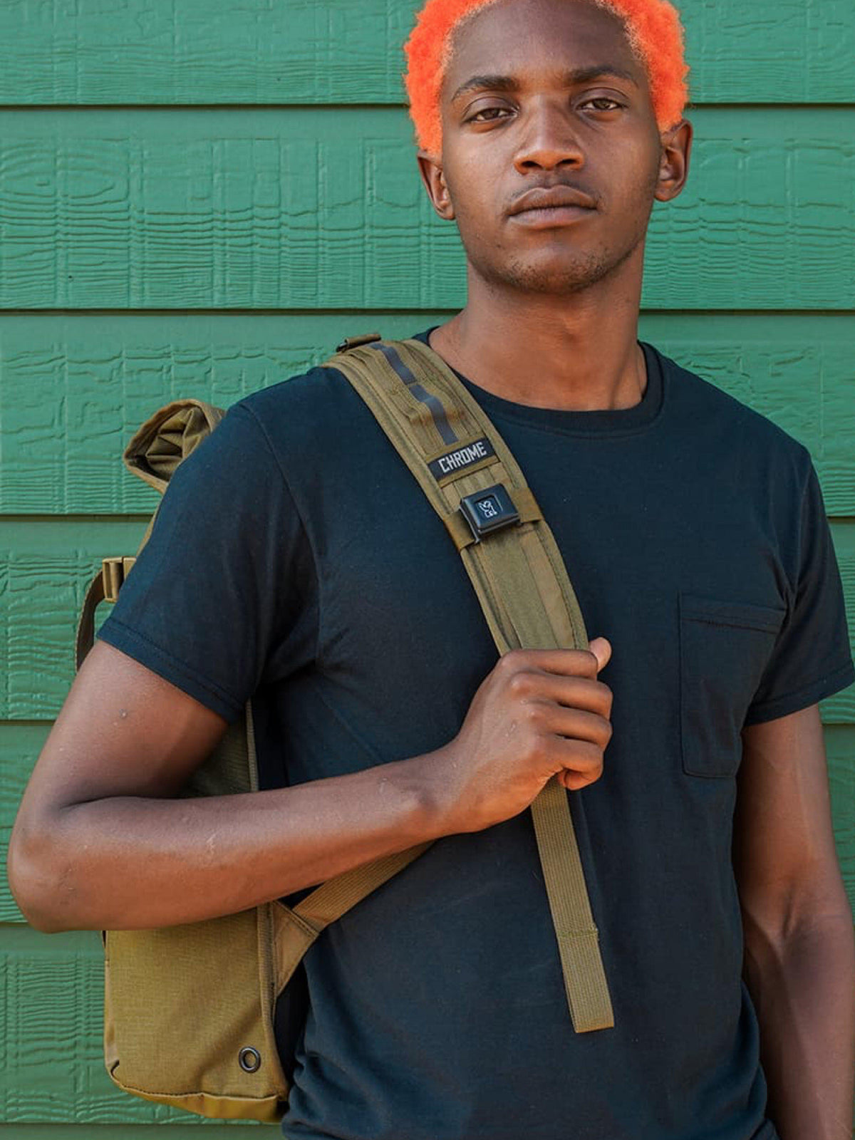 Chrome Industries Barrage Cargo Backpack Leather Green
