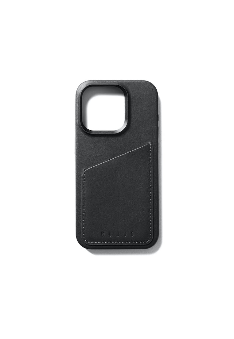 Mujjo Full Leather Wallet Case for iPhone 15 Pro