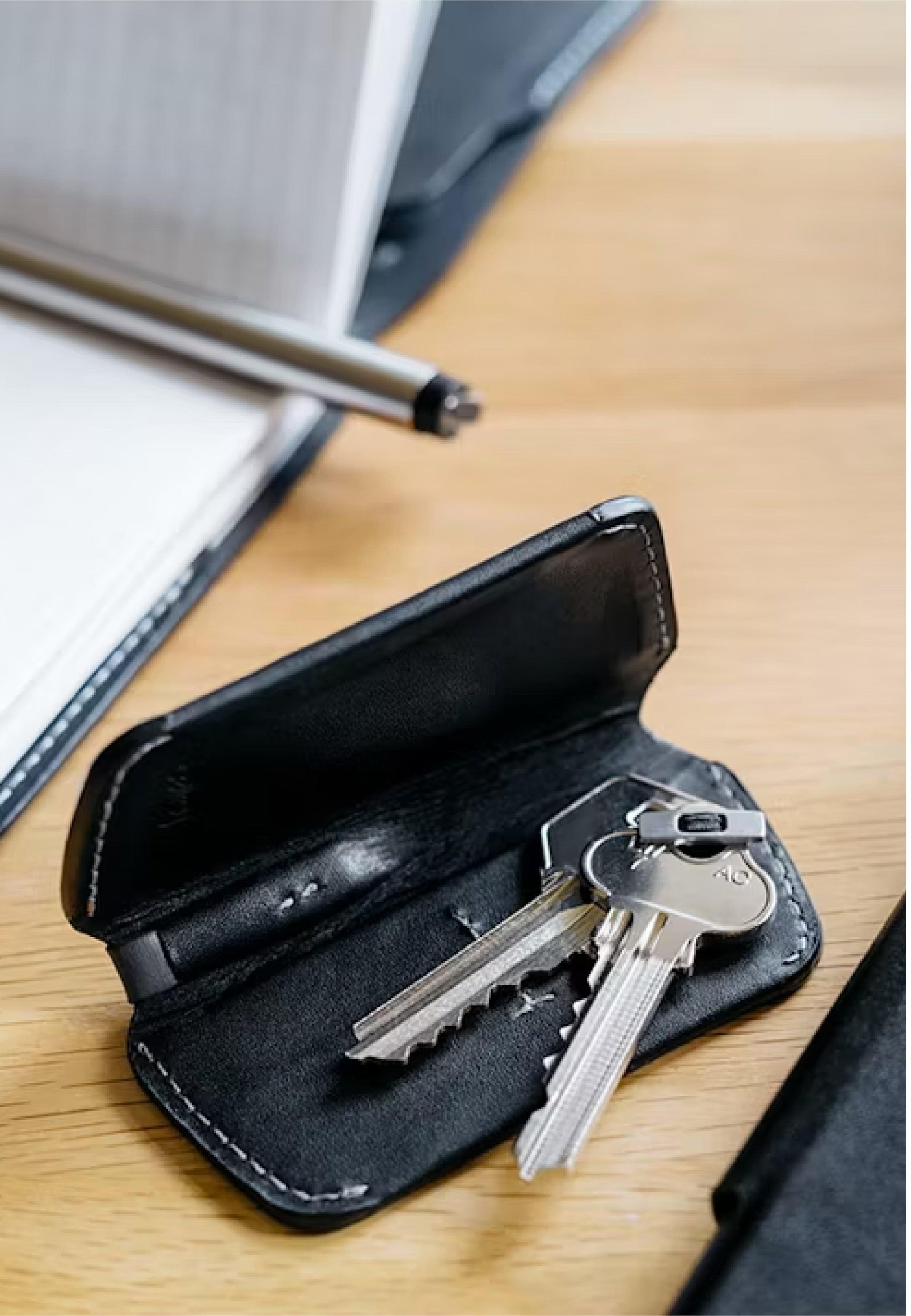 Bellroy Key Cover 3e Édition – Porte-Clés Cuir Minimaliste 2-4 Clés – Navy