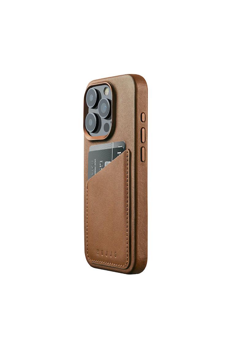 Mujjo Full Leather Wallet Case for iPhone 15 Pro