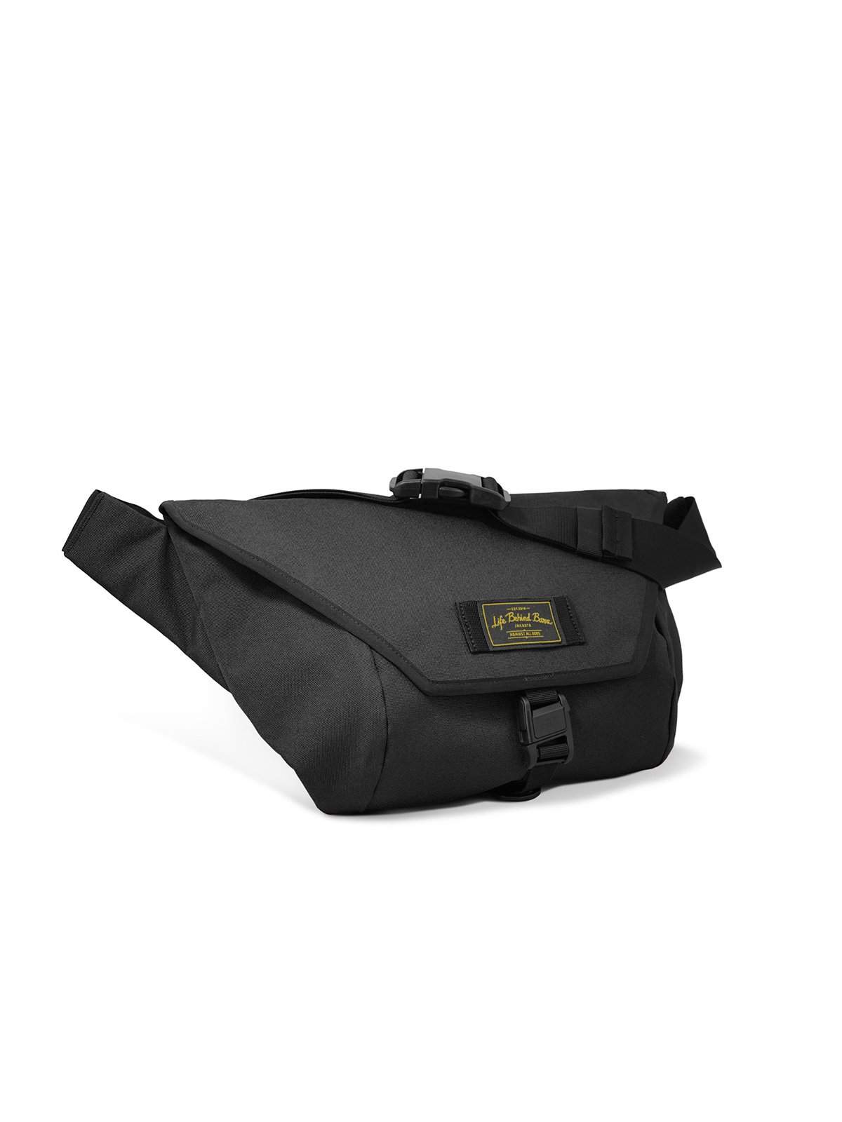Life Behind Bars The Slingshot 9L Sling Bag Black - MORE by Morello Indonesia