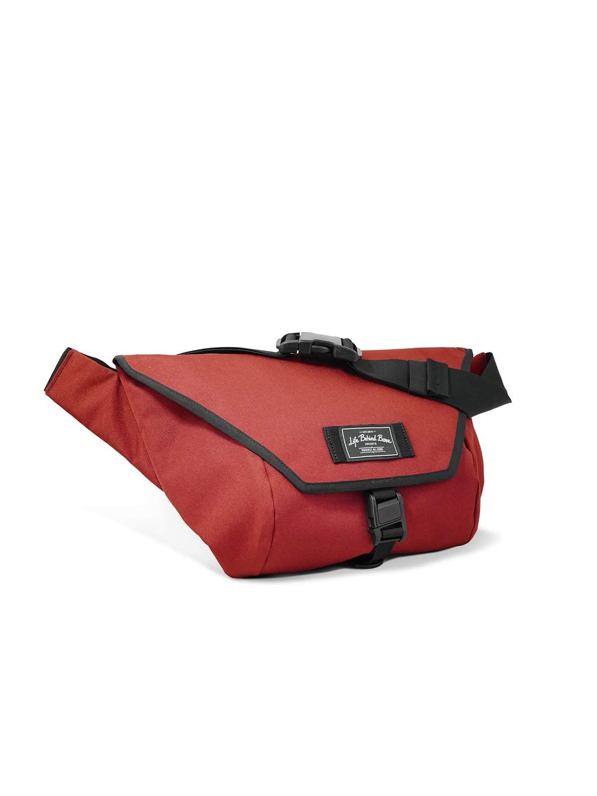 Life Behind Bars The Slingshot 9L Sling Bag Deep Red - MORE by Morello Indonesia