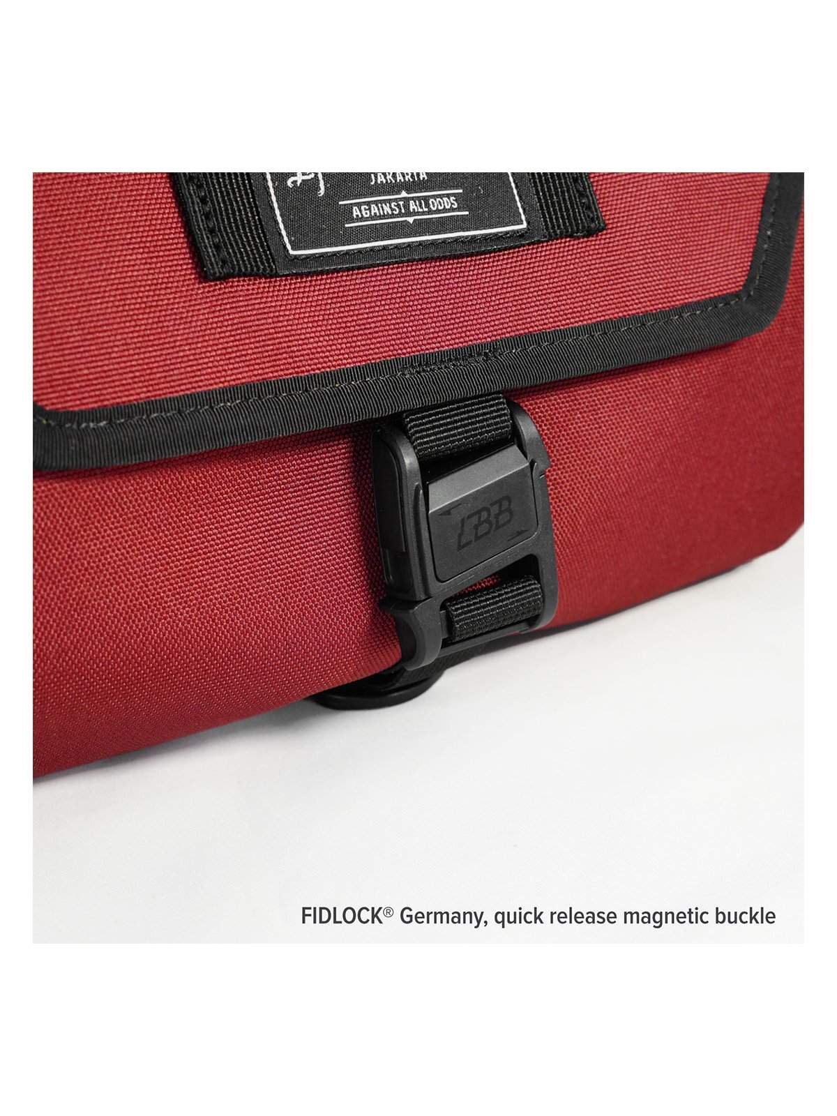 Life Behind Bars The Slingshot 9L Sling Bag Deep Red - MORE by Morello Indonesia