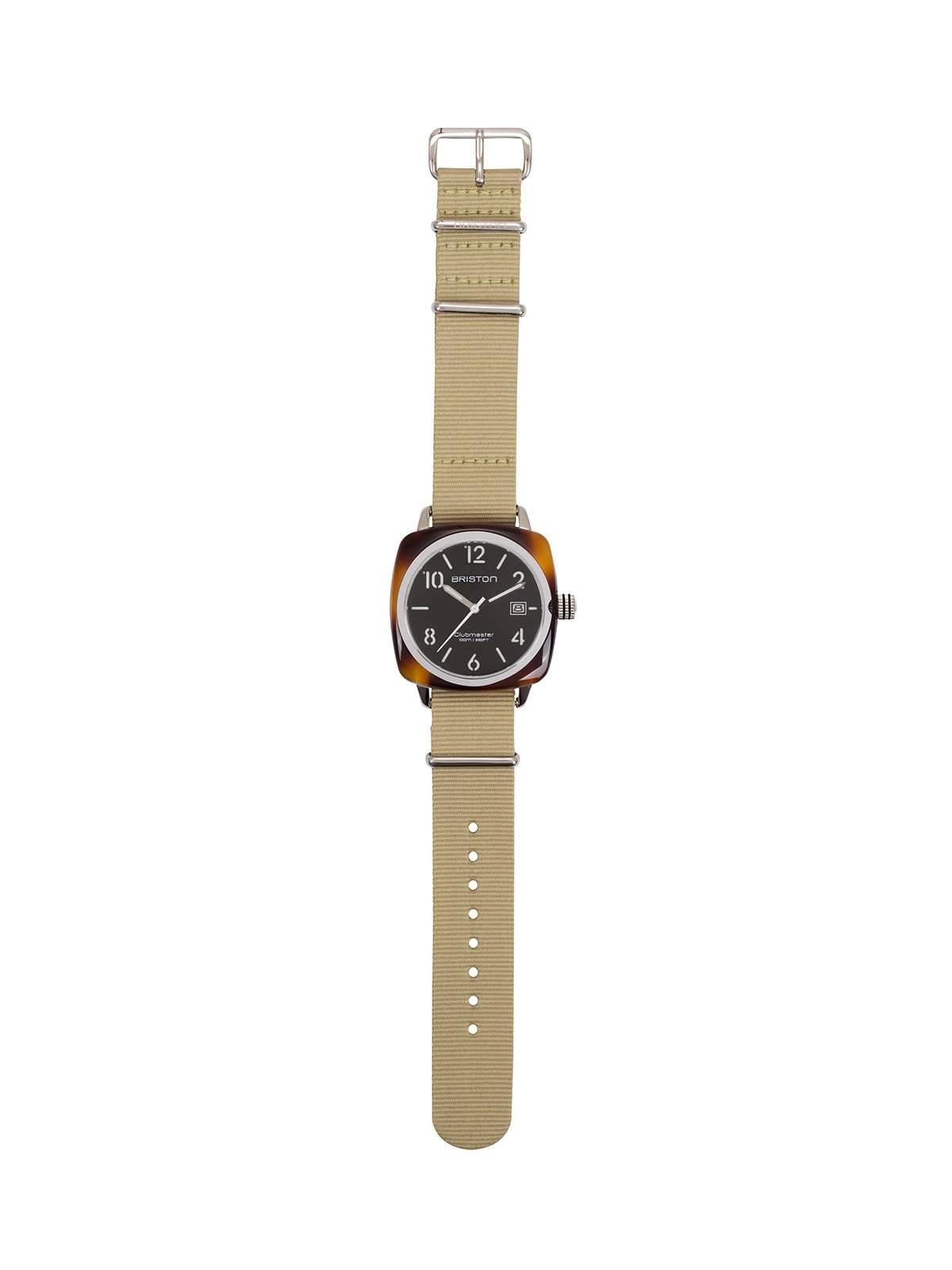 Briston Clubmaster Classic Acetate HMS Tortoise Shell Black Dial 40mm - MORE by Morello Indonesia