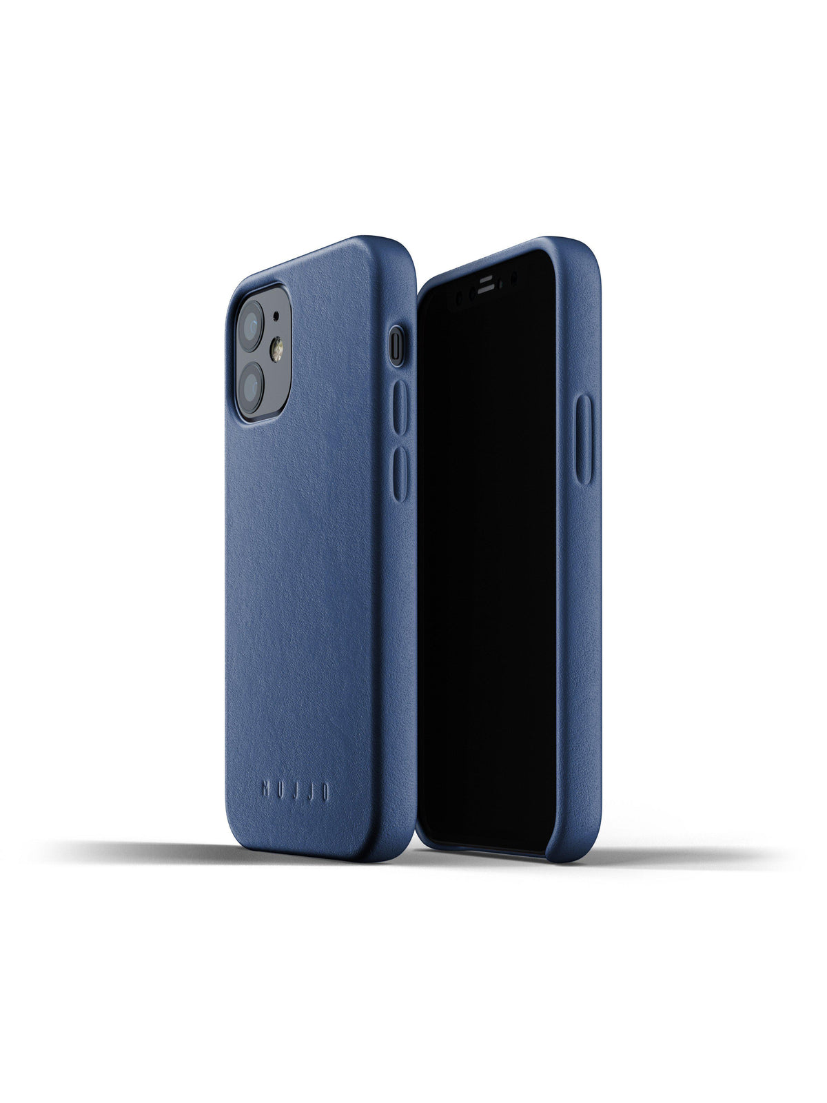 Mujjo Full Leather Case for iPhone 12 Mini Monaco Blue