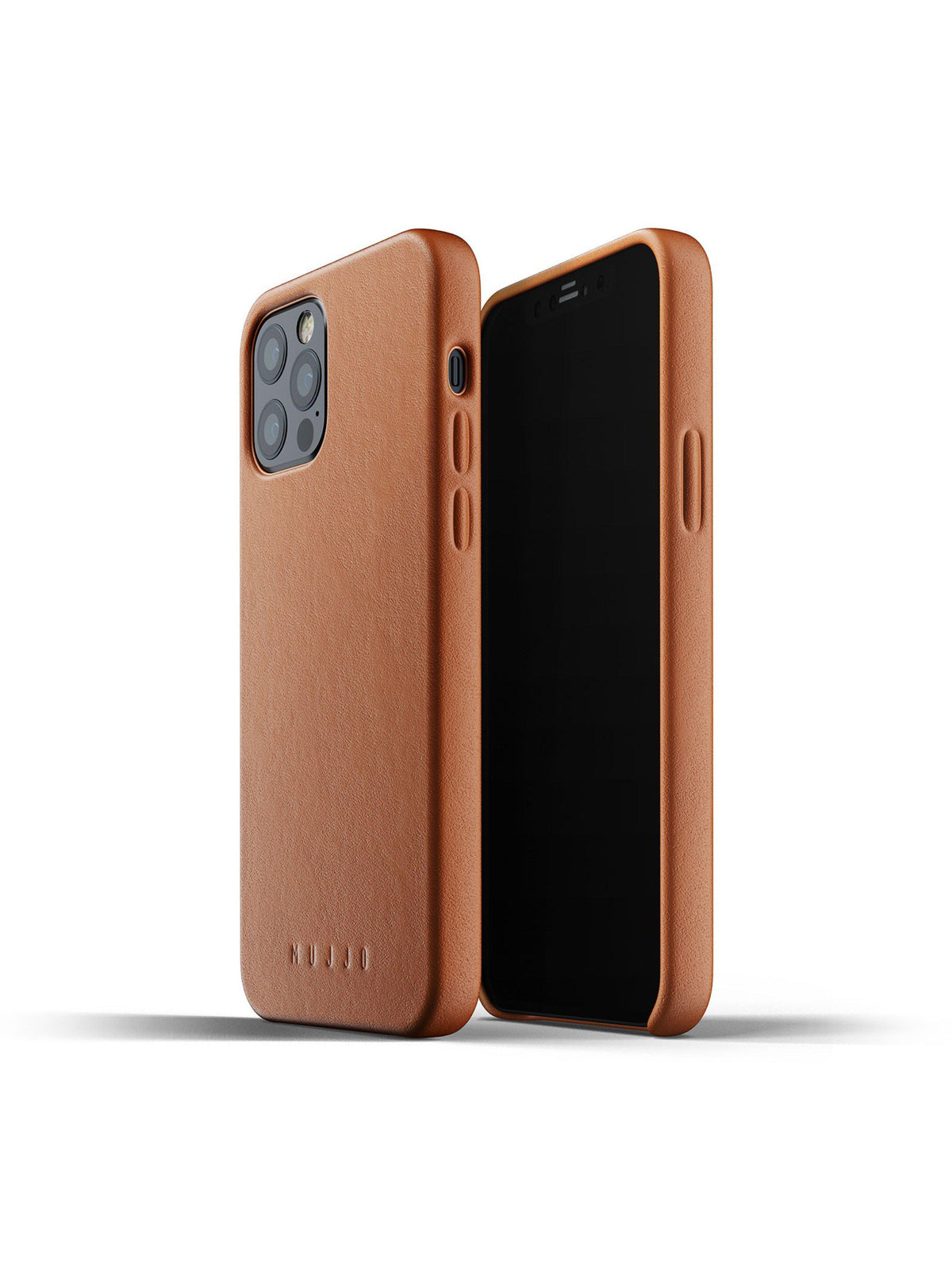 Mujjo Full Leather Case for iPhone 12 &amp; 12 Pro Tan