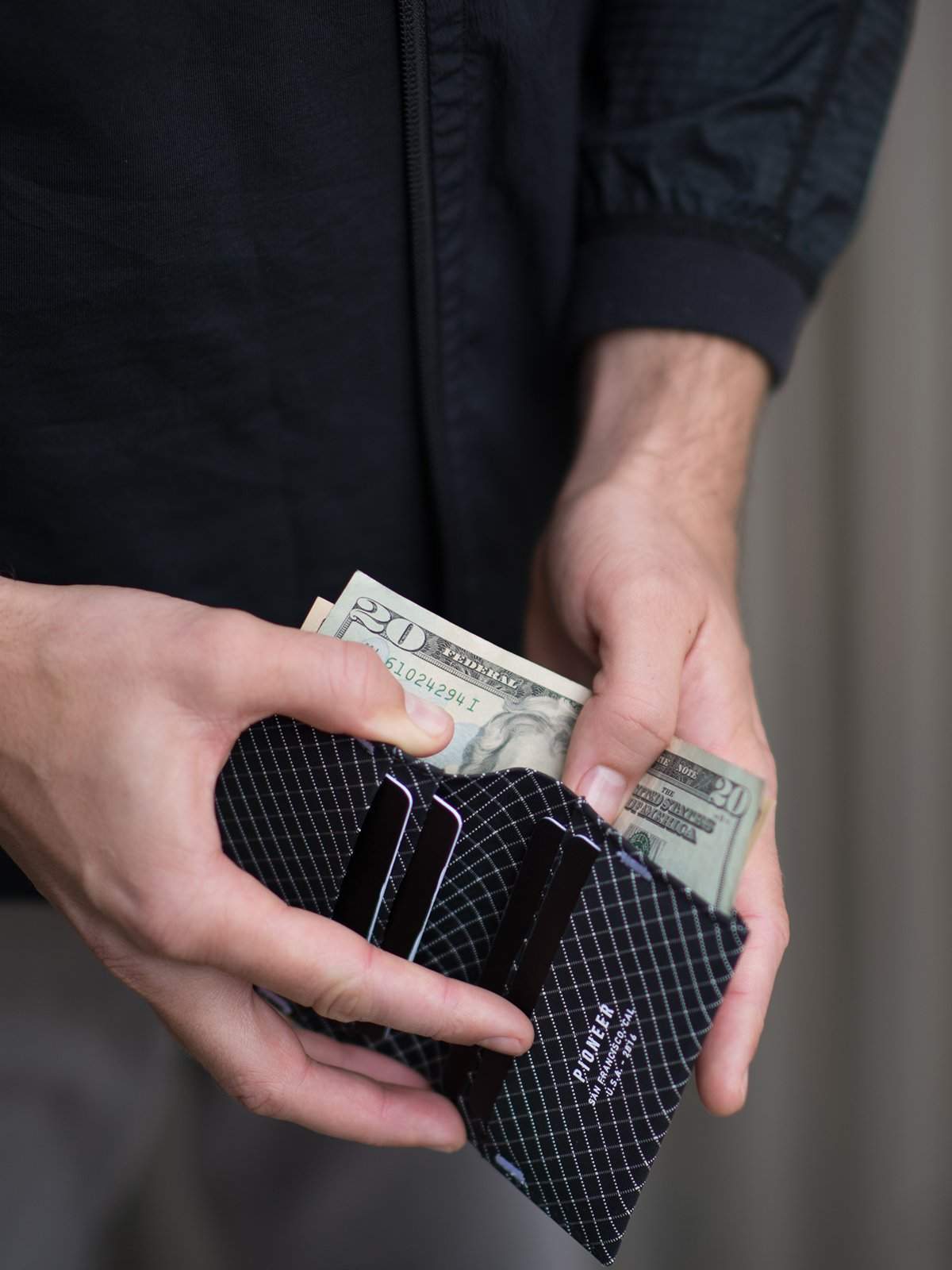 Pioneer Division Bifold Wallet 10XD Ripstop Black - MORE by Morello Indonesia