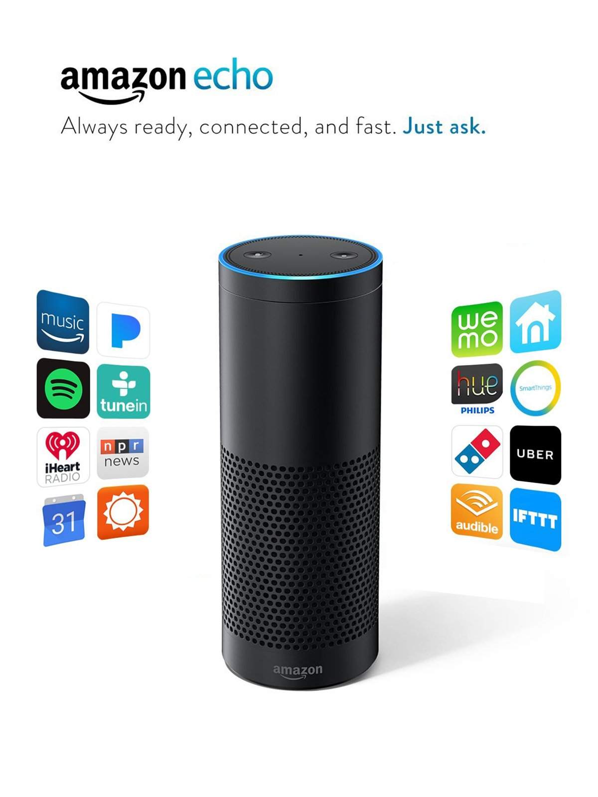 First Gen Echo Amazon Echo 1st Generation Black - MORE by Morello Indonesia