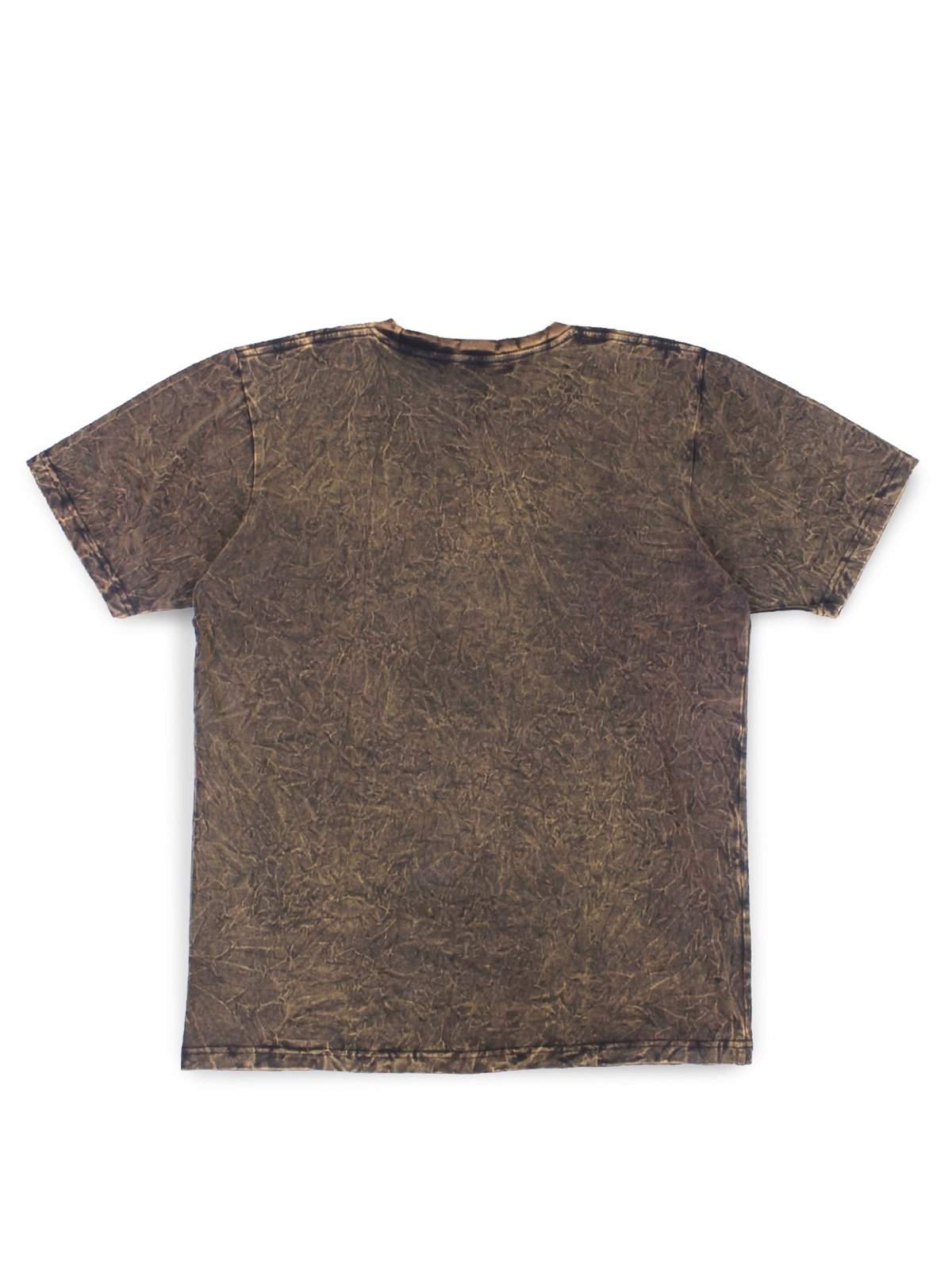 Jackhammer Acid Wash Crewneck Tee Wood Brown - MORE by Morello Indonesia