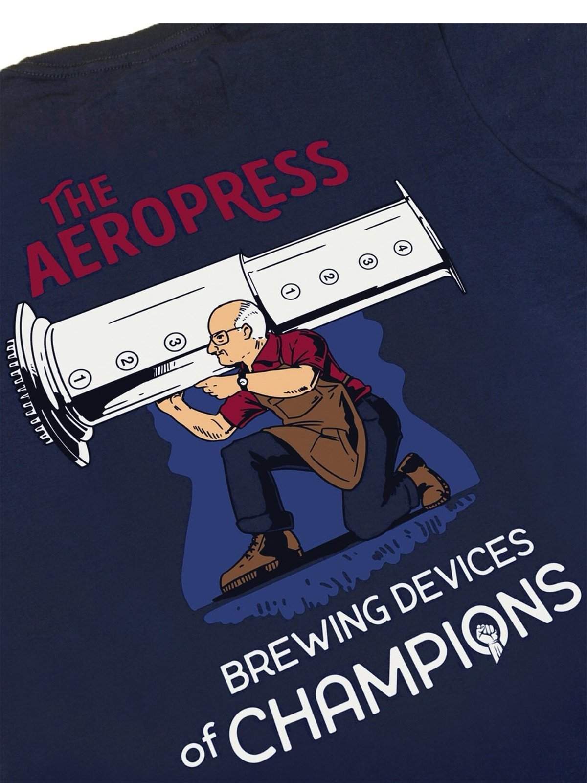 Jackhammer Aeropress Champions Tee Navy - MORE by Morello Indonesia