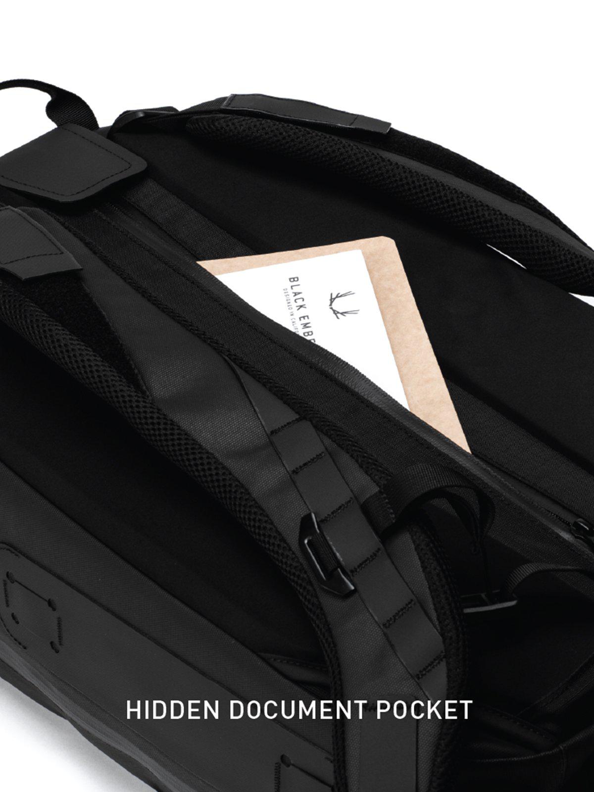 Black Ember Citadel R2 Minimal Backpack Jet Black - MORE by Morello Indonesia