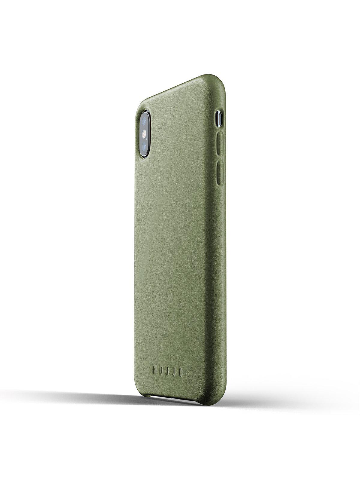 Mujjo Full Leather Case for iPhone XS Max Olive - MORE by Morello Indonesia