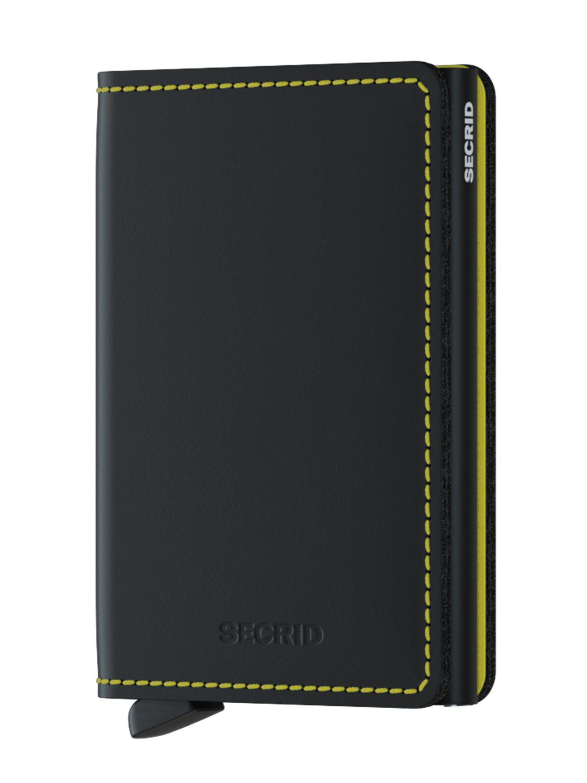 Secrid Slimwallet Matte Black Yellow