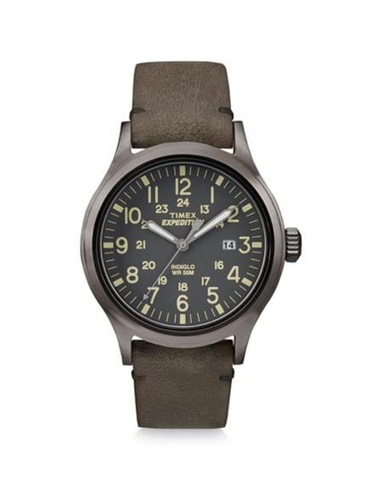 Timex Expedition Scout Brown Leather Gray Dial Movement TW4B01700 40mm - MORE by Morello Indonesia