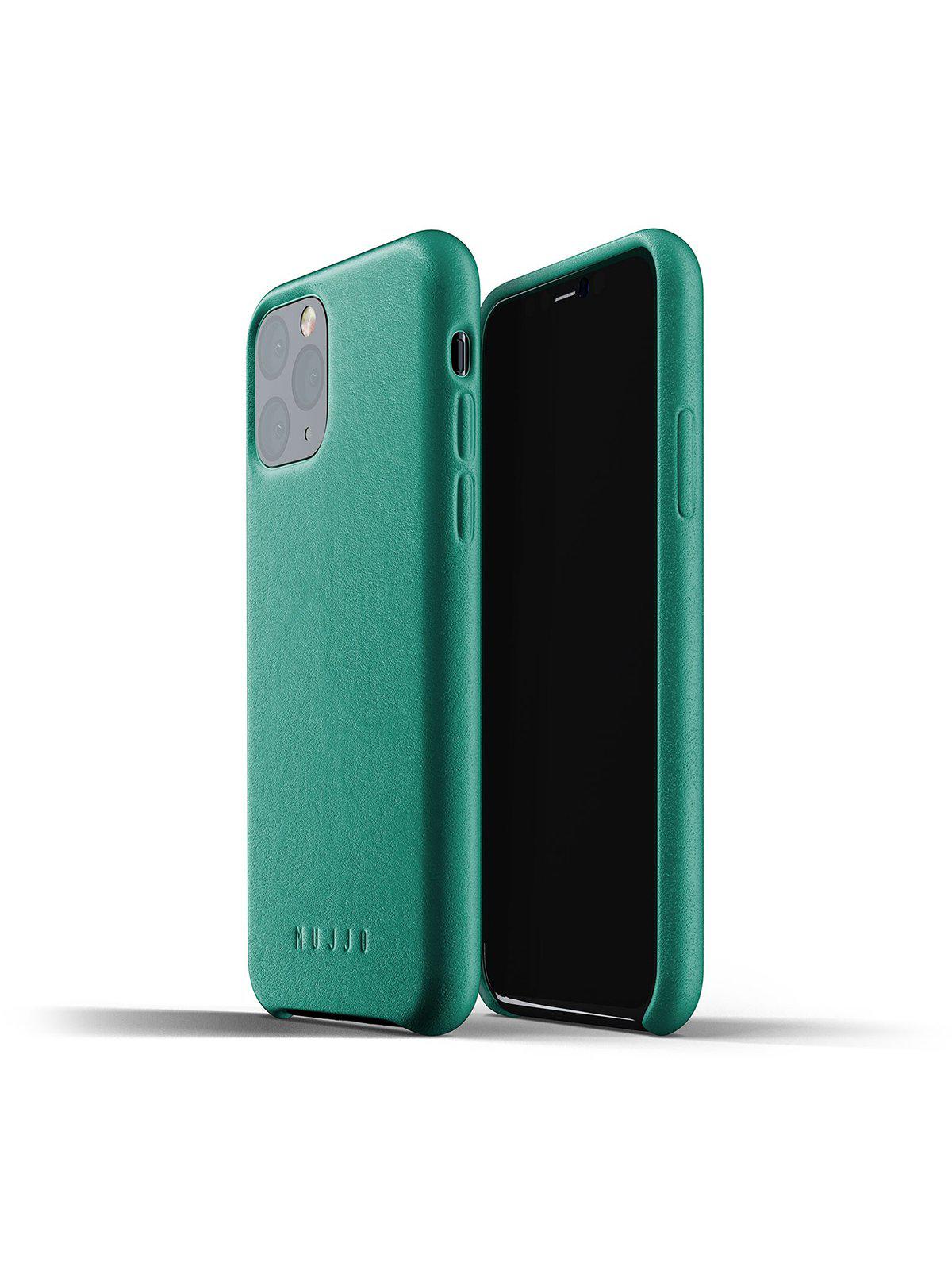 Mujjo Full Leather Case for iPhone 11 Pro Alpine Green - MORE by Morello Indonesia