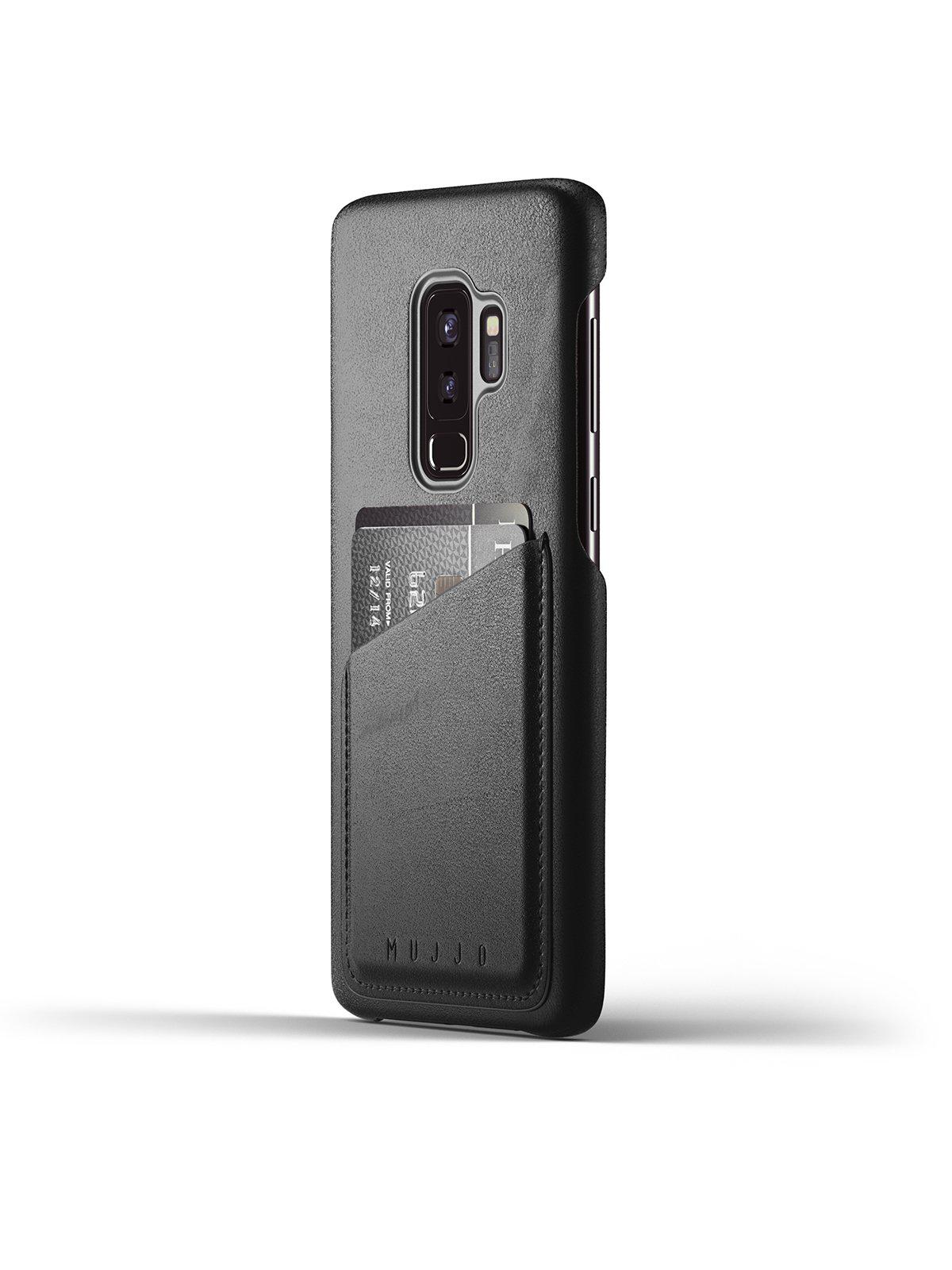 Mujjo Full Leather Wallet Case for Galaxy S9 Plus Black - MORE by Morello Indonesia