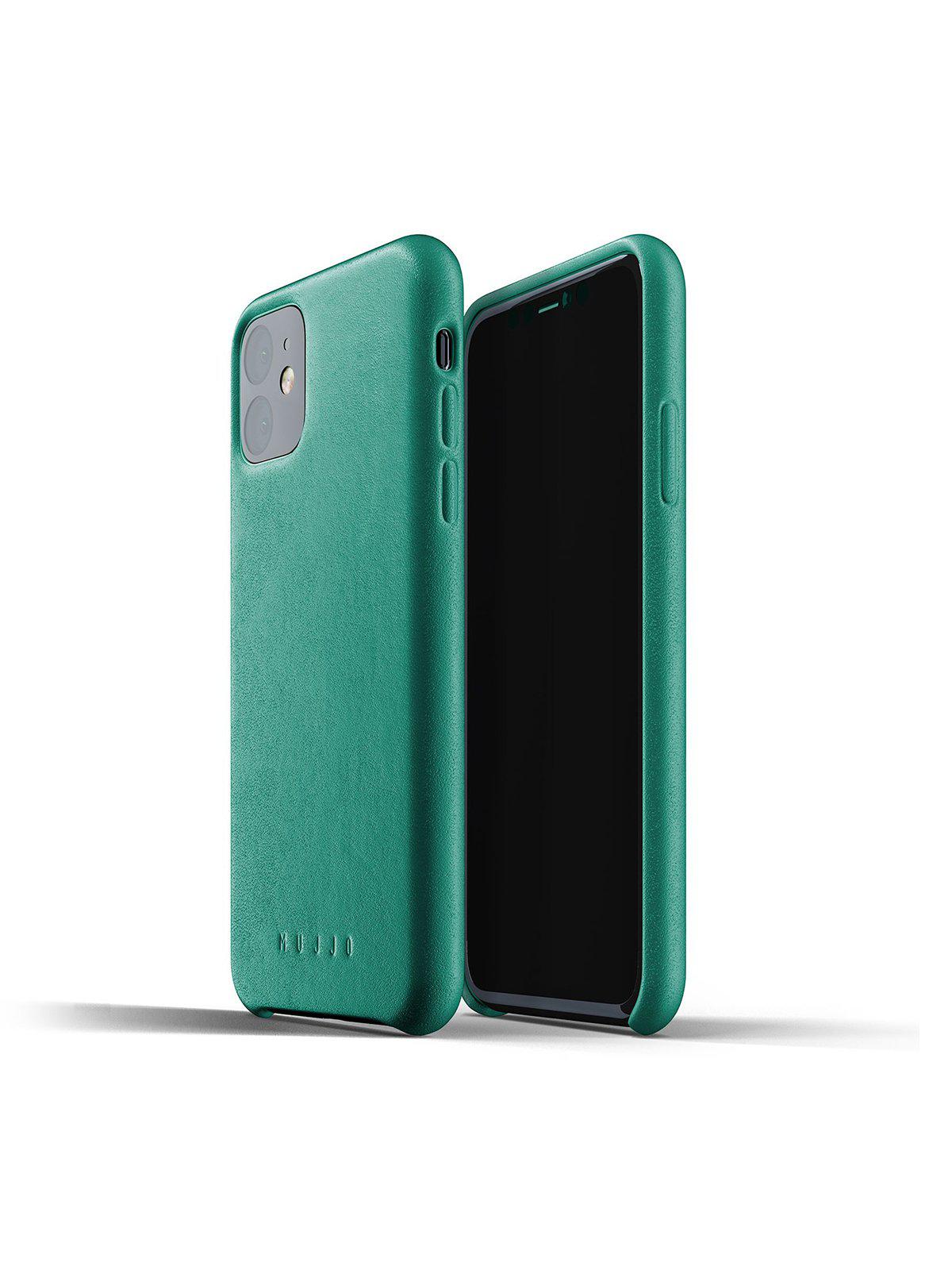 Mujjo Full Leather Case for iPhone 11 Alpine Green - MORE by Morello Indonesia