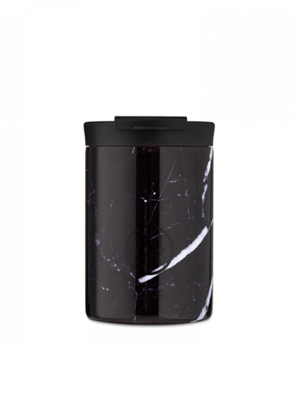 24Bottles Travel Tumbler Black Marble 350ml - MORE by Morello Indonesia