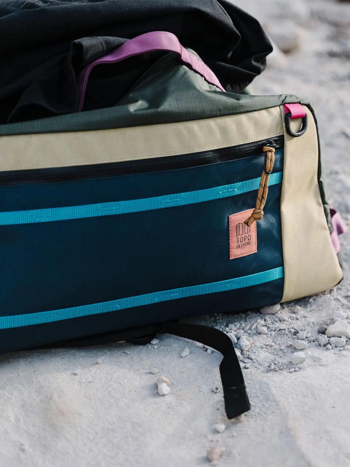 Topo Designs Mountain Duffel Red Turquoise