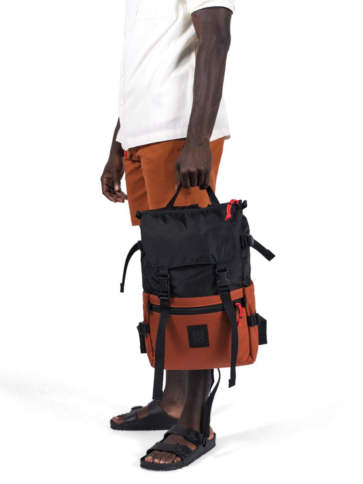 Topo Designs Rover Pack Turquoise Red