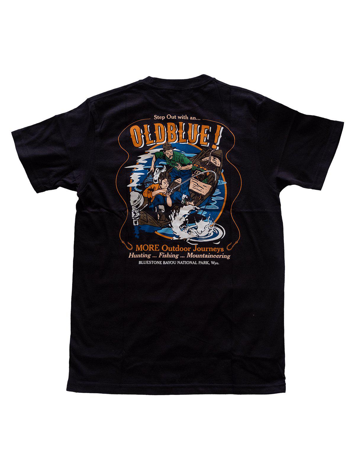 Oldblue Co. x MORE by Morello Tee The Outdoor Journeys Black - MORE by Morello Indonesia