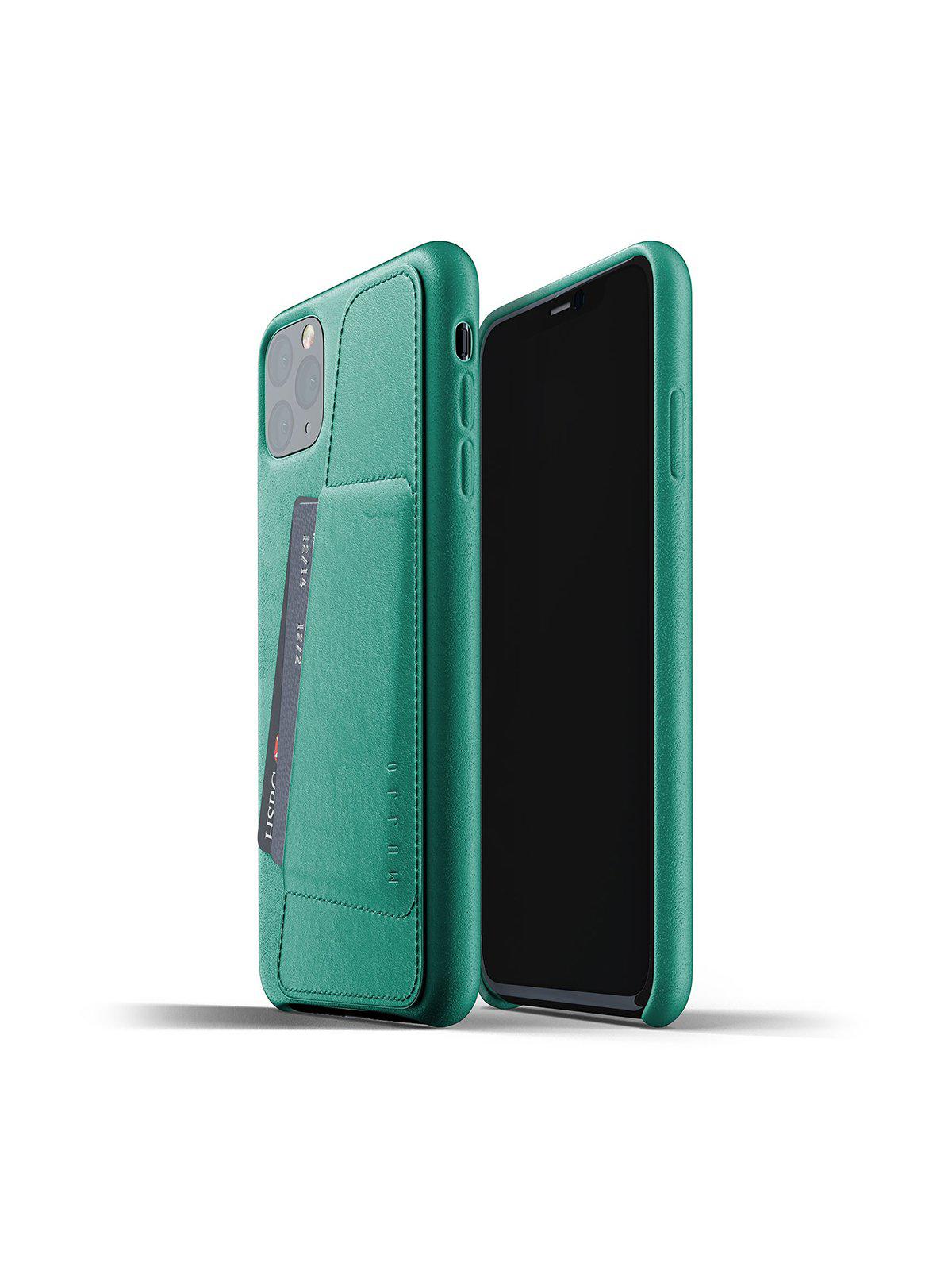 Mujjo Full Leather Wallet Case for iPhone 11 Pro Max Alpine Green - MORE by Morello Indonesia