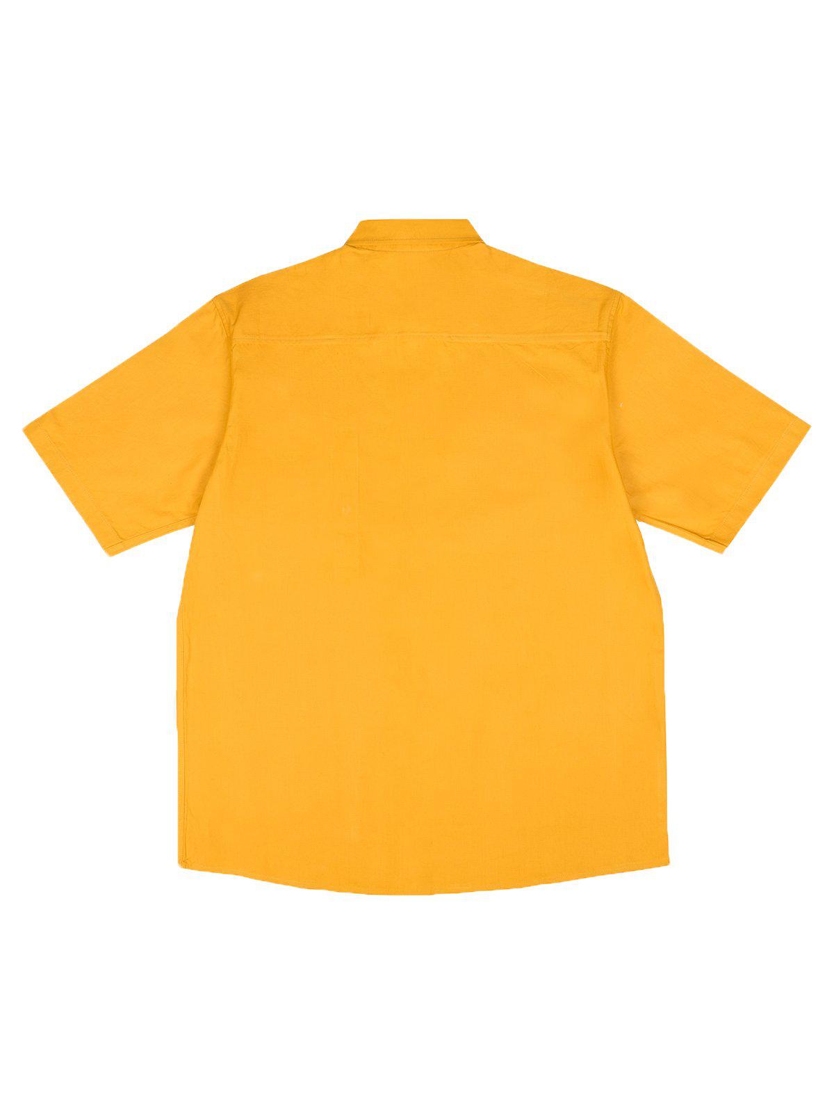 Contentment. Joy Mustard Linen Shirt - MORE by Morello Indonesia