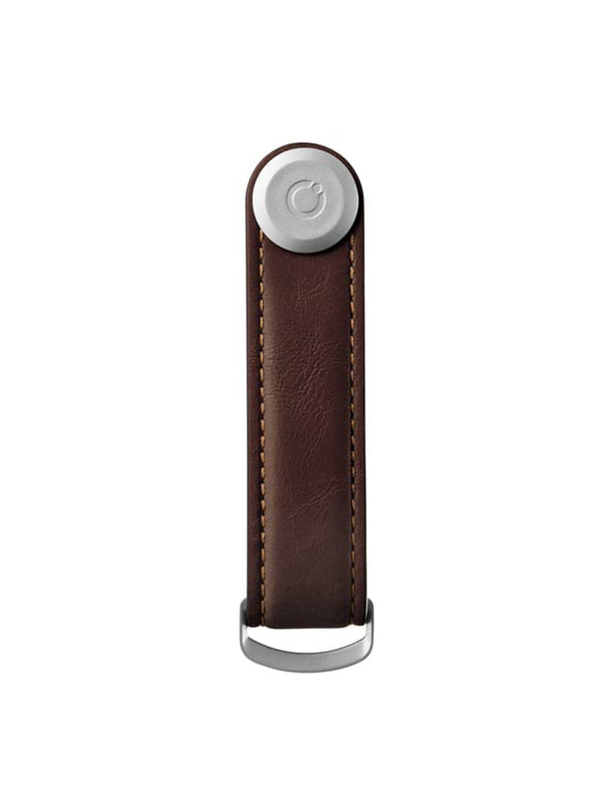 Orbitkey Leather Key Organiser Espresso Brown