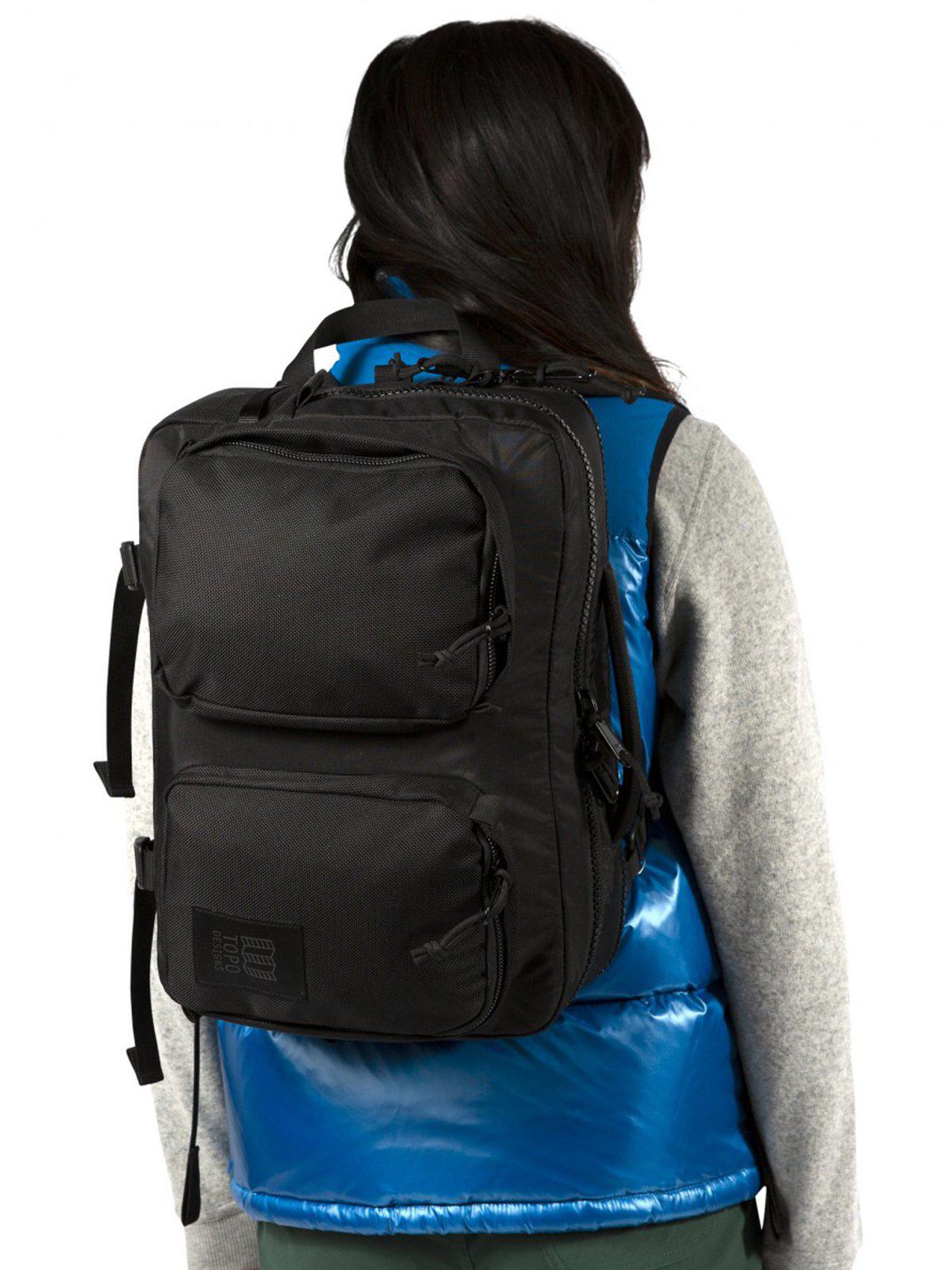 Topo Designs Global Briefcase Black Ballistic