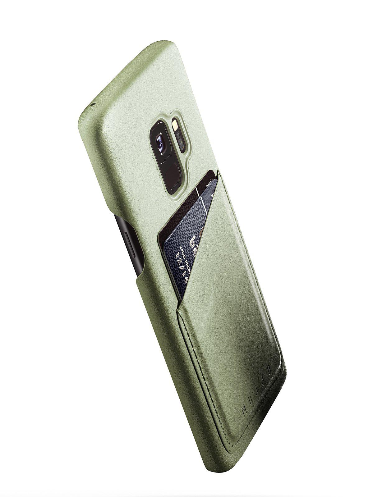 Mujjo Full Leather Wallet Case for Galaxy S9 Olive - MORE by Morello Indonesia