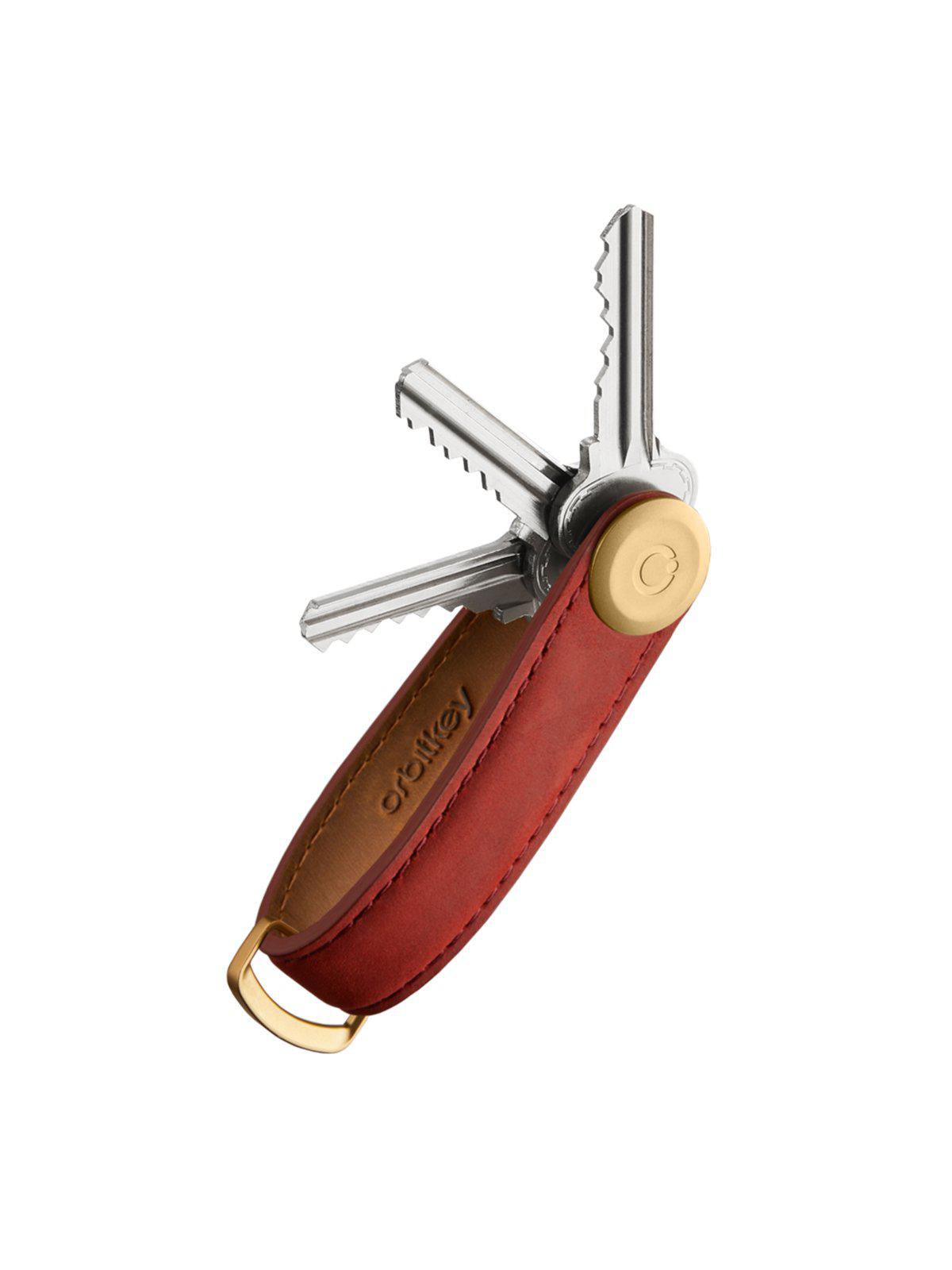 Orbitkey Crazy Horse Leather Maple Red / Red