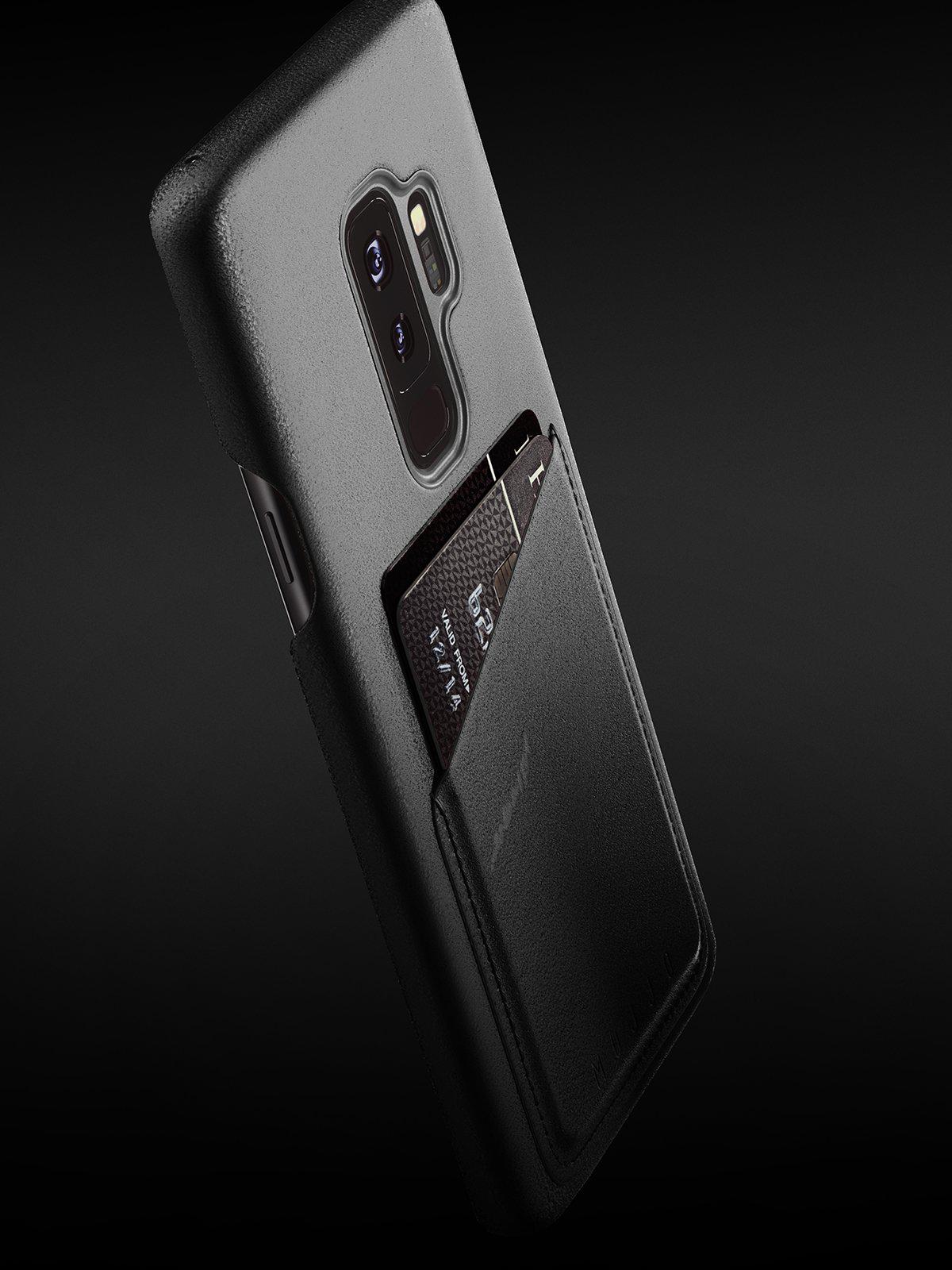 Mujjo Full Leather Wallet Case for Galaxy S9 Plus Black - MORE by Morello Indonesia