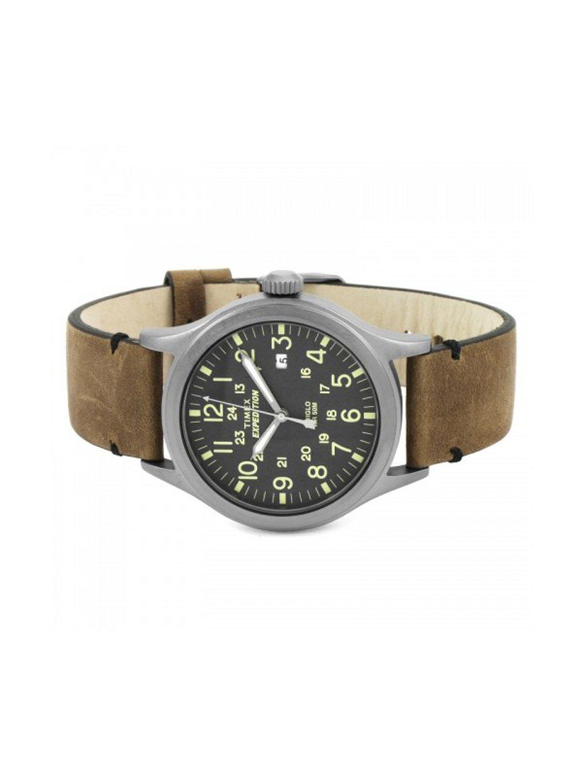 Timex Expedition Scout Brown Leather Gray Dial Movement TW4B01700 40mm - MORE by Morello Indonesia