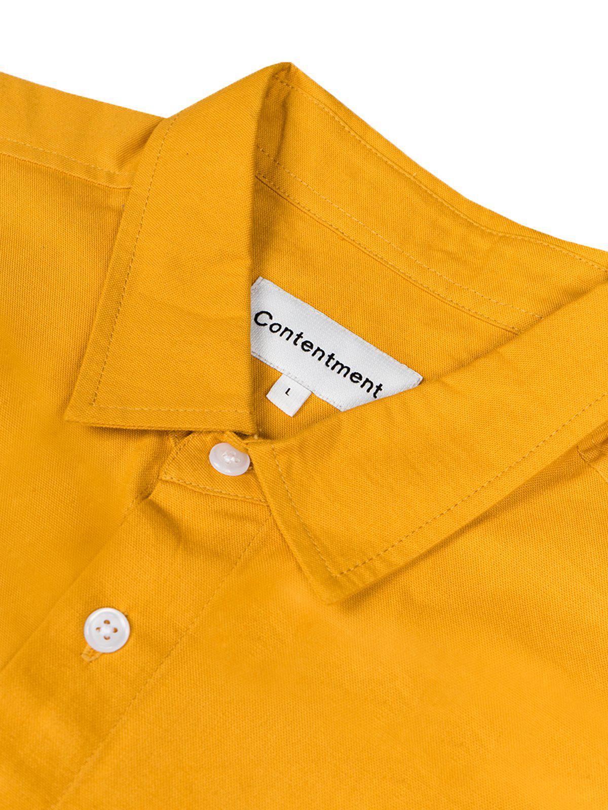 Contentment. Joy Mustard Linen Shirt - MORE by Morello Indonesia